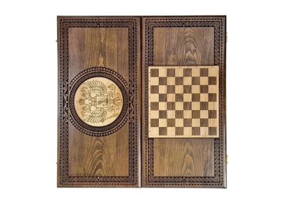 картинка Нарды резные "Герб РФ 4" 60, Mirzoyan от магазина Gamesdealer.ru