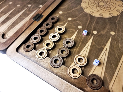 картинка Нарды Марс "Лев 2" большие (деревянные, 58 см, Россия), Partida от магазина Gamesdealer.ru