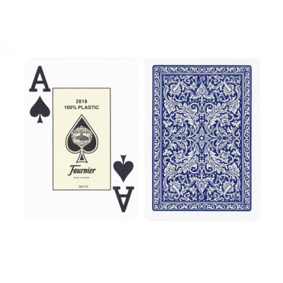 картинка Карты "Fournier 2818 red/blue" 100% пластик от магазина Gamesdealer.ru