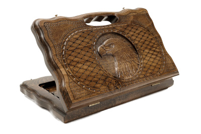 картинка Нарды резные "Орел" с ручкой 30, Haleyan от магазина Gamesdealer.ru