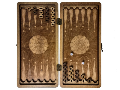 картинка Нарды Марс "Лев 2" малые (деревянные, 40 см, Россия), Partida от магазина Gamesdealer.ru