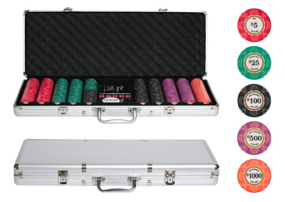 картинка Набор для покера Luxury Ceramic на 500 фишек от магазина Gamesdealer.ru