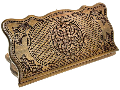 Нарды резные "Тёмный Узор 4" 50, Mirzoyan