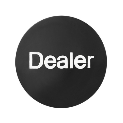 Кнопка дилера черная