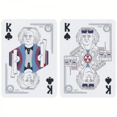 картинка Карты "Bicycle back to the Future standard index blue" от магазина Gamesdealer.ru