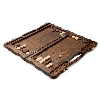 картинка Нарды резные "Герб РФ 2" с ручкой 60, Haleyan от магазина Gamesdealer.ru