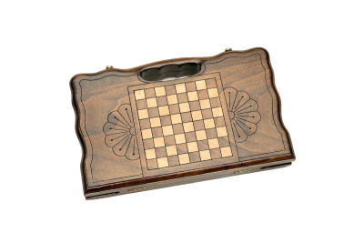 картинка Нарды резные "Бесконечность" с ручкой 30, Haleyan от магазина Gamesdealer.ru