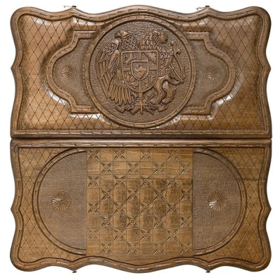 картинка Нарды резные "Герб Армении", Petrosyan от магазина Gamesdealer.ru