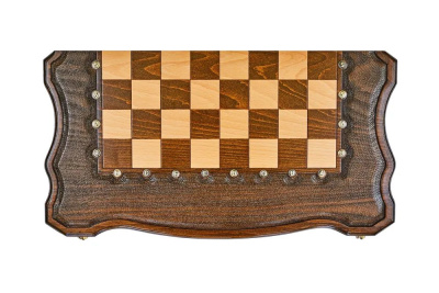 картинка Шахматы + нарды резные "Гамбит 2" 60, Simonyan от магазина Gamesdealer.ru