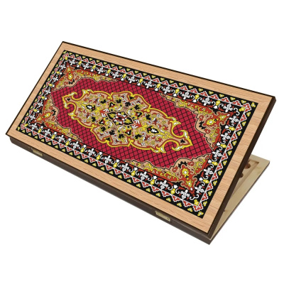 Шахматы + нарды + шашки "Сирия Красные" большие