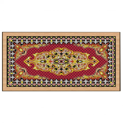 картинка Шахматы + нарды + шашки "Сирия Красные" большие от магазина Gamesdealer.ru