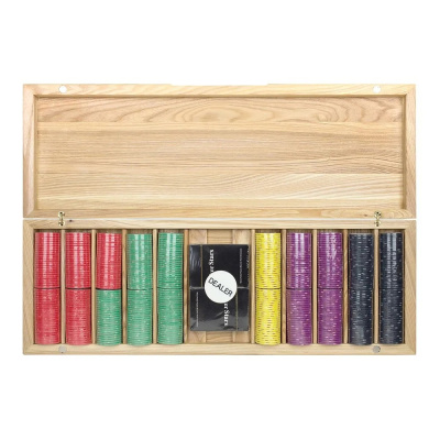 картинка Набор для покера Valentino Ceramic на 500 фишек в кейсе из ясеня v2, Partida от магазина Gamesdealer.ru