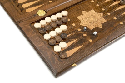 картинка Нарды резные "Золотой Узор 4" 60, Mirzoyan от магазина Gamesdealer.ru
