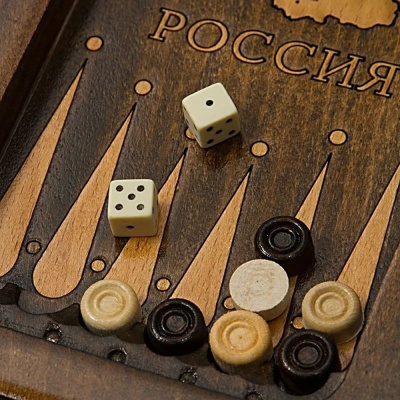 картинка Нарды резные "Герб РФ 3" 30, Mirzoyan от магазина Gamesdealer.ru