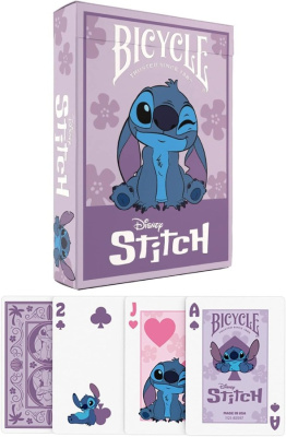 картинка Карты "Disney Bicycle Stitch Purple" от магазина Gamesdealer.ru