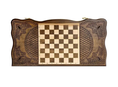 картинка Нарды резные "Тёмный Узор 1" 60, Mirzoyan от магазина Gamesdealer.ru