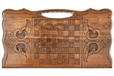 картинка Нарды резные "Всадник" с ручкой 50, Haleyan от магазина Gamesdealer.ru