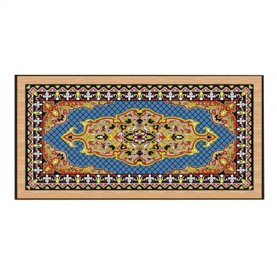 картинка Шахматы + нарды + шашки "Сирия Голубые" средние от магазина Gamesdealer.ru