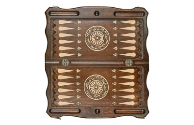 картинка Шахматы + нарды резные "Герб РФ" 60, Haleyan от магазина Gamesdealer.ru