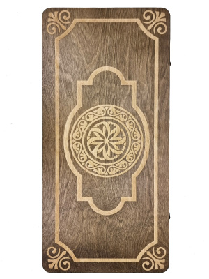 Нарды Марс "Золотой Орнамент 2" малые (деревянные, 40 см, Россия), Partida