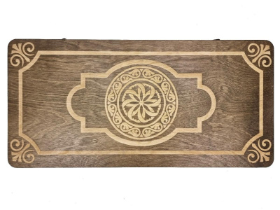 Нарды Марс "Золотой Орнамент 1" большие (деревянные, 58 см, Россия), Partida