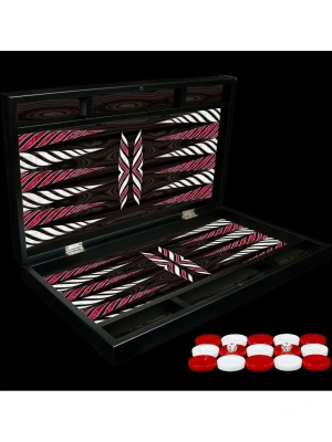 картинка Нарды Черный Узор XXL, Турция, Yenigun от магазина Gamesdealer.ru