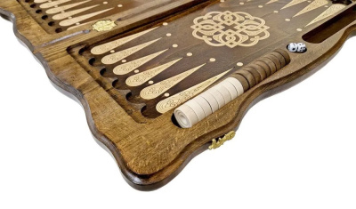 картинка Нарды резные "Тёмный Узор 4" 60, Mirzoyan от магазина Gamesdealer.ru