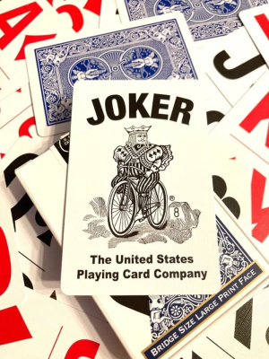 картинка Карты "Bicycle Large Print blue" от магазина Gamesdealer.ru