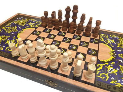 картинка Шахматы + нарды + шашки "Сирия Тадж Махал" малые от магазина Gamesdealer.ru