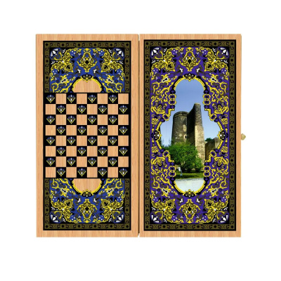 картинка Нарды + Шашки Аравия Башня малые (Россия, дерево, 40 см), Partida от магазина Gamesdealer.ru