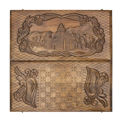 картинка Нарды резные "Арарат и Хорвирап", Mkhitaryan от магазина Gamesdealer.ru