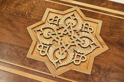 картинка Нарды резные "Золотой Узор 4" 60, Mirzoyan от магазина Gamesdealer.ru