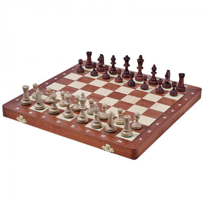 Шахматы "Торнамент-4" 40 см маркетри, Madon (деревянные, Польша)
