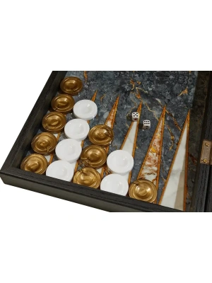 картинка Нарды Серый Мрамор XXL, Турция, Yenigun от магазина Gamesdealer.ru