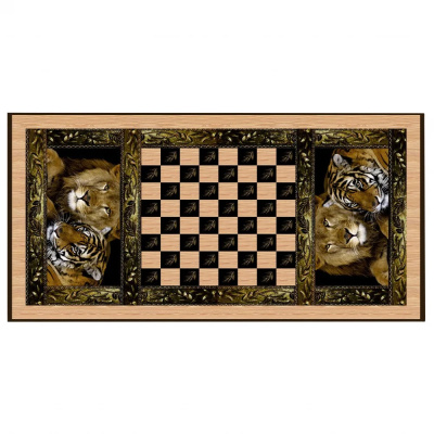 картинка Нарды + Шашки Сирия Львы большие (Россия, дерево, 60 см), Partida от магазина Gamesdealer.ru