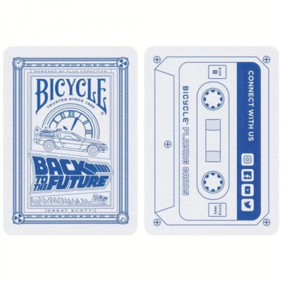 картинка Карты "Bicycle back to the Future standard index blue" от магазина Gamesdealer.ru