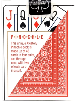 картинка Карты "Aviator pinochle red" от магазина Gamesdealer.ru