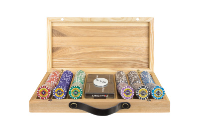 Набор для покера Crown на 300 фишек в кейсе из ясеня v2, Partida