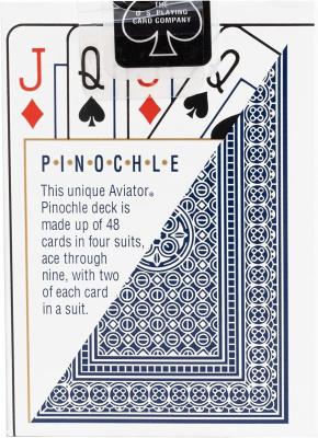 картинка Карты "Aviator pinochle red/blue"  от магазина Gamesdealer.ru