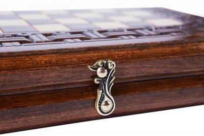 картинка Шахматы + нарды резные "Армянский Орнамент" 30, Haleyan от магазина Gamesdealer.ru