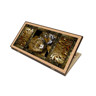 Шахматы + нарды + шашки "Сирия Львы" малые