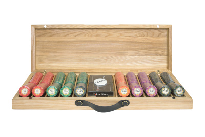 Набор для покера Luxury Ceramic на 500 фишек в кейсе из ясеня v2, Partida