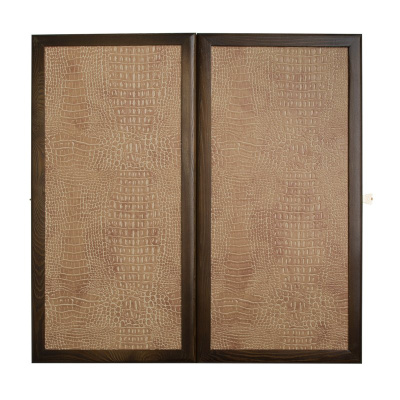 картинка Нарды кожаные "Аллигатор" малые (Россия, дерево, 40х20х5 см) от магазина Gamesdealer.ru