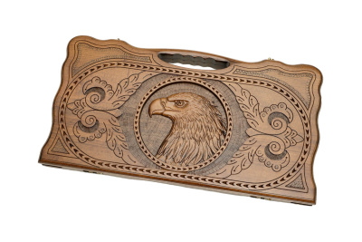 картинка Нарды резные "Орел" с ручкой 60, Haleyan от магазина Gamesdealer.ru