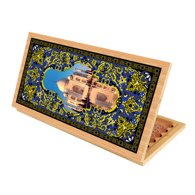 Нарды + Шашки Аравия Тадж-Махал большие (Россия, дерево, 60 см), Partida