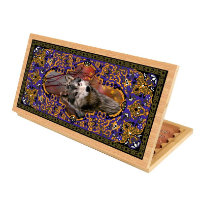 Нарды + Шашки Аравия Волк большие (Россия, дерево, 60 см), Partida