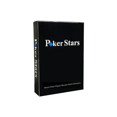 картинка Карты для покера "Poker Stars" 100% пластик, синие от магазина Gamesdealer.ru