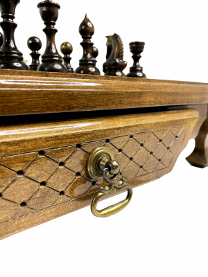 картинка Шахматы резные в ларце с ящиками 50, Haleyan от магазина Gamesdealer.ru