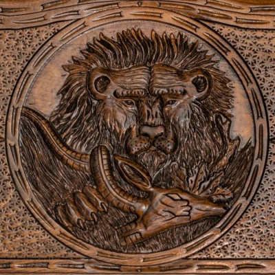 картинка Нарды резные "Лев с добычей", Mirzoyan от магазина Gamesdealer.ru
