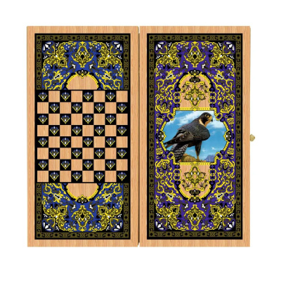 картинка Нарды + Шашки Аравия Сокол средние (Россия, дерево, 50 см), Partida от магазина Gamesdealer.ru